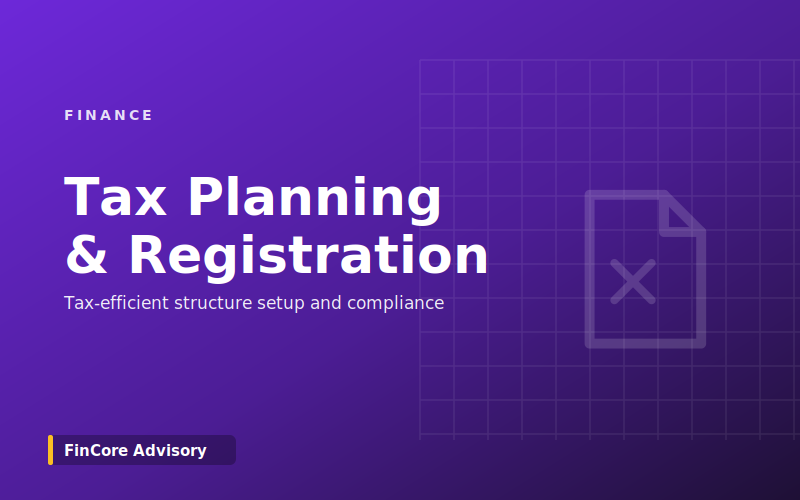 Tax Planning & Registration